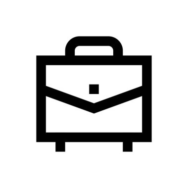 evrak çantası vektörü ince çizgi simgesi