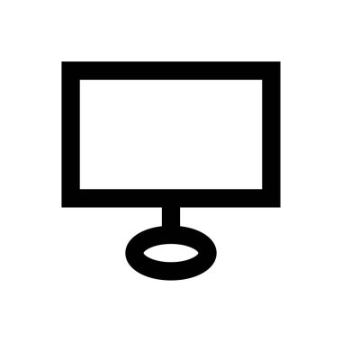 ekran vektörü ince çizgi simgesi