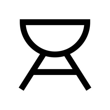 yiyecek vektörü ince çizgi simgesi