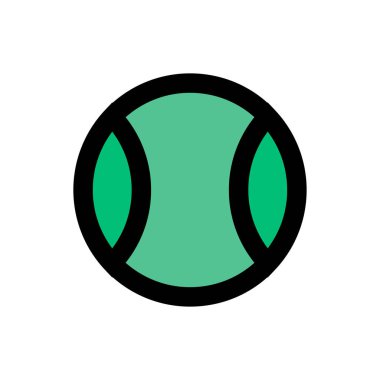 spor vektörü düz renk simgesi