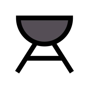 yiyecek vektörü düz renk simgesi