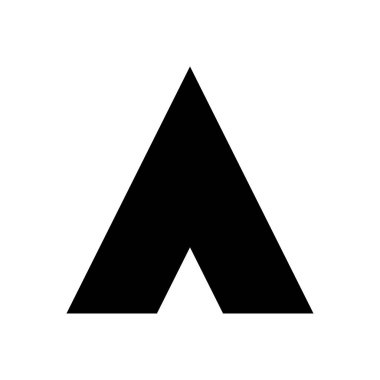 kamp vektör düz simgesi