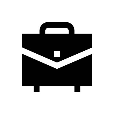 evrak çantası vektör düz simgesi