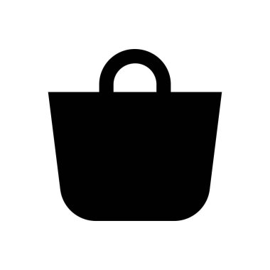 Alışveriş vektörü simgesi düz simgesi 