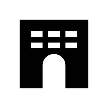 Otel vektör simgesi düz simgesi