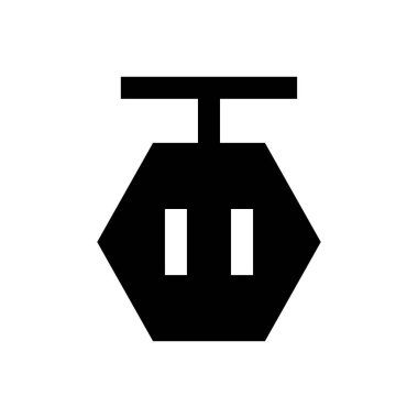 işaret vektörü düz simgesini imzala