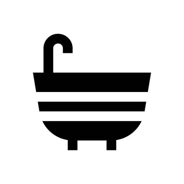 Banyo vektörü düz simgesi