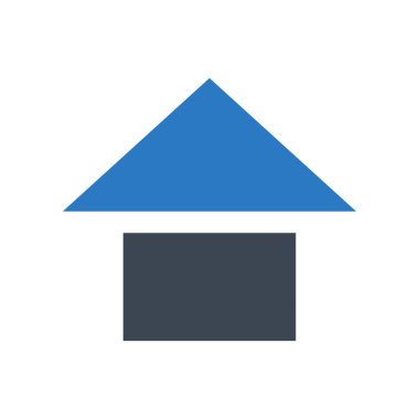 ev vektörü renk simgesi