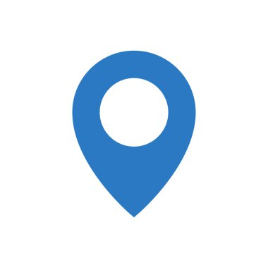 konum vektör renk simgesi