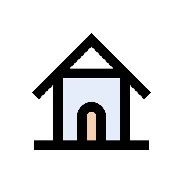 Иконка Цвета Домашнего Вектора — стоковый вектор