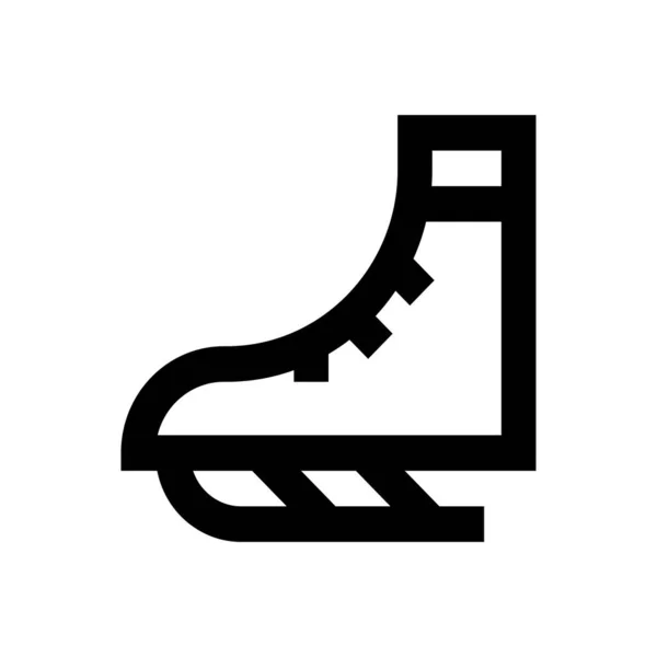 Взуття Вектор Тонка Лінія Значок — стоковий вектор