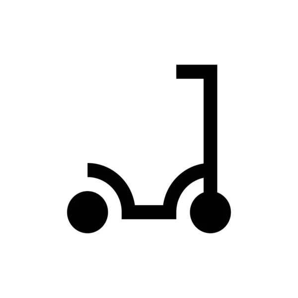 Bisiklet Vektörü Sembolü Düz Simge — Stok Vektör