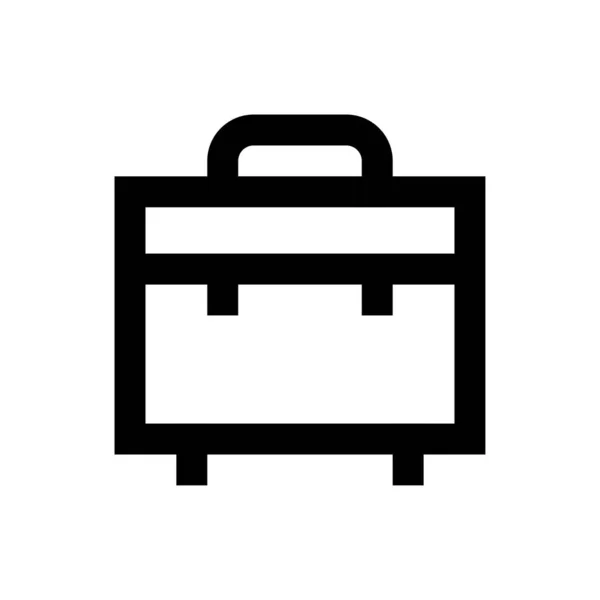 Koffervektor Thin Line Icon — Stockvektor