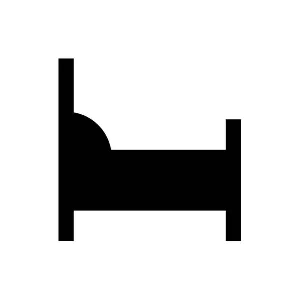 Иконка Гостиничного Векторного Глифа — стоковый вектор