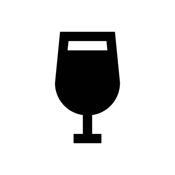 Trinken Vektor Glyphen Flaches Symbol — Stockvektor