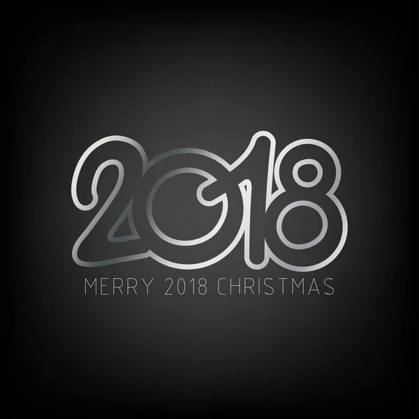 2018 幸せな新しい年のベクトルの背景 新年とメリー クリスマス 2018 のテーマ — ストックベクタ