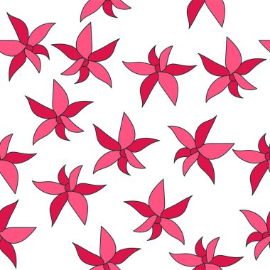 vektör bitkiler ile seamless modeli