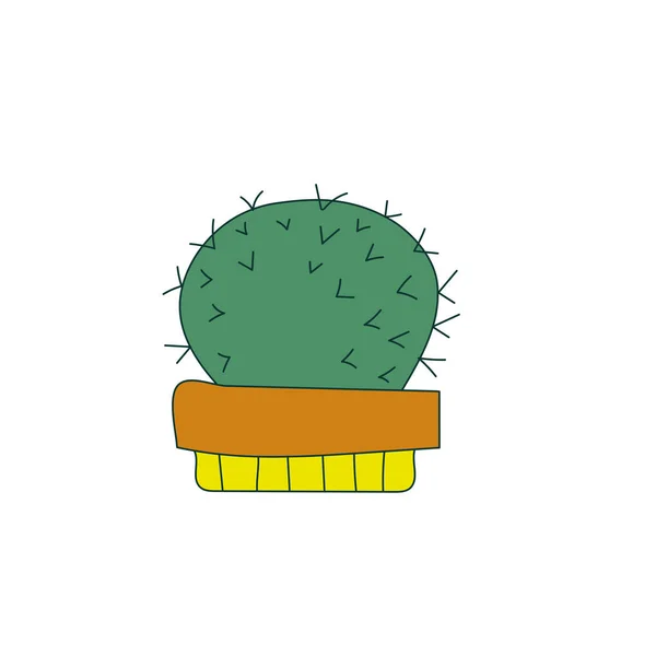 Ilustración de cactus. Vector. Cactus — Vector de stock