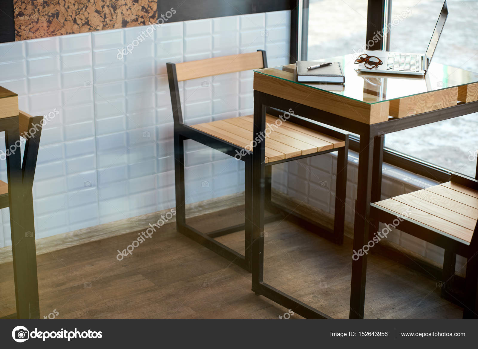 Cafe Interior And Freelance Work Place Stock Photo C Sata