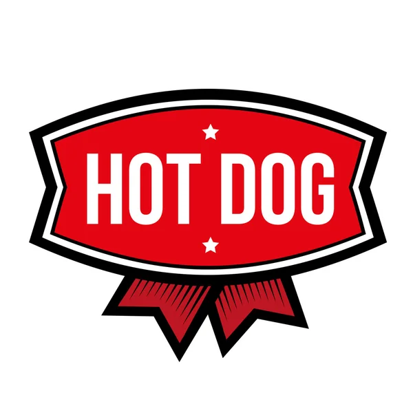 Hot Dog rocznika logo — Wektor stockowy