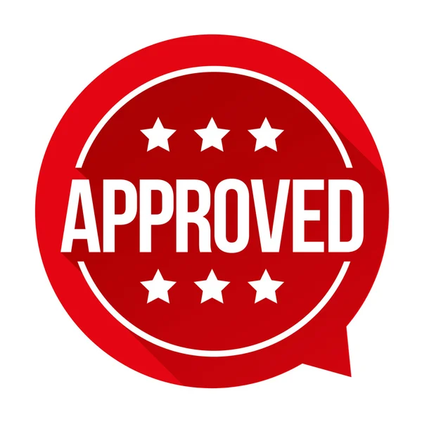 Vector signo aprobado signo aprobado — Vector de stock © nickylarson