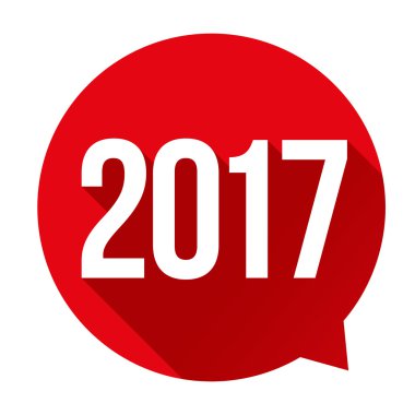 Yıl 2017 işareti vektör