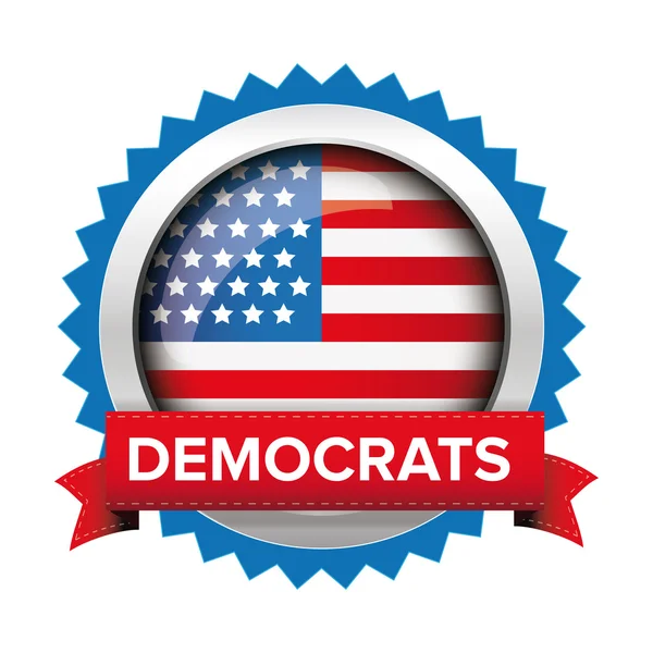 Демократи виборів Векторний знак — стоковий вектор