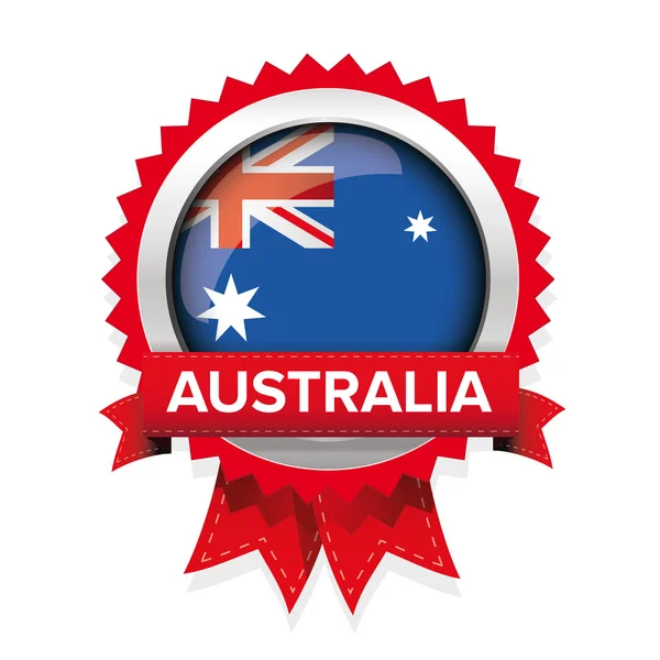 Zászló Ausztrália jelvény vektor — Stock Vector