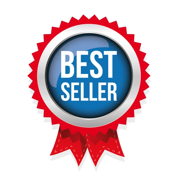 Miglior venditore Badge Vector — Vettoriale Stock