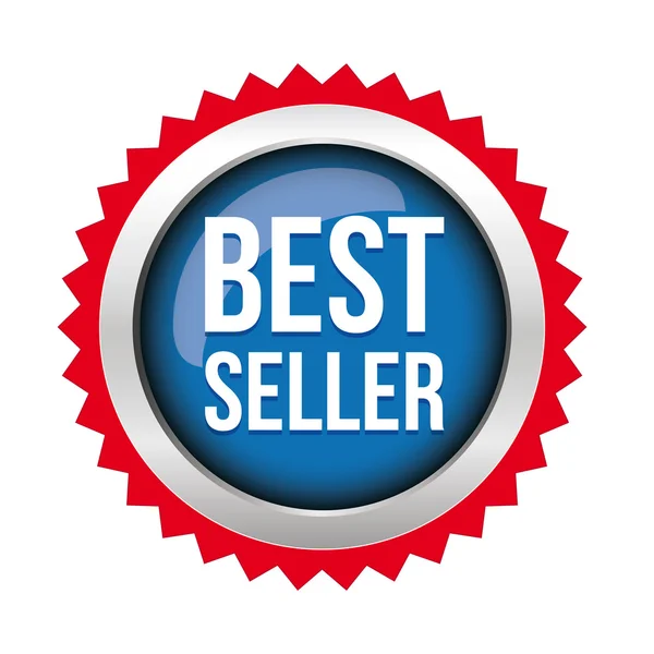 Vector de insignia de mejor vendedor — Vector de stock