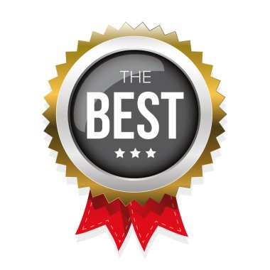 En iyi altın rozet vektör