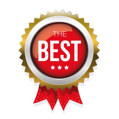 En iyi altın rozet vektör