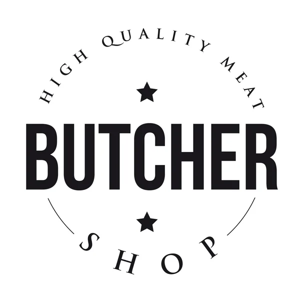 Butcher Shop vintage stämpel vektor — Stock vektor