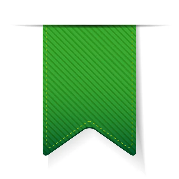 Выделенный пустой зеленый вектор ленты — стоковый вектор