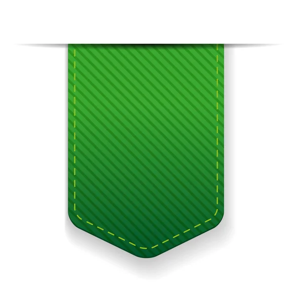 Выделенный пустой зеленый вектор ленты — стоковый вектор