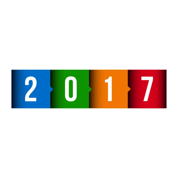 Feliz Ano Novo 2017 vetor —  Vetores de Stock