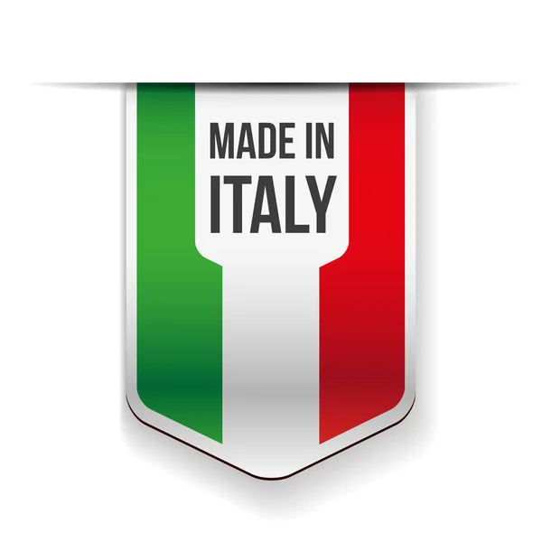 Nastro bandiera Made in Italy — Vettoriale Stock