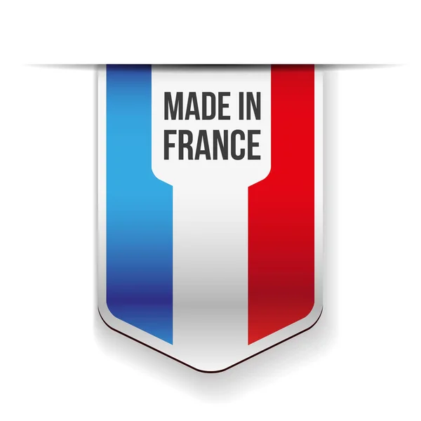 Vettore bandiera made in France — Vettoriale Stock