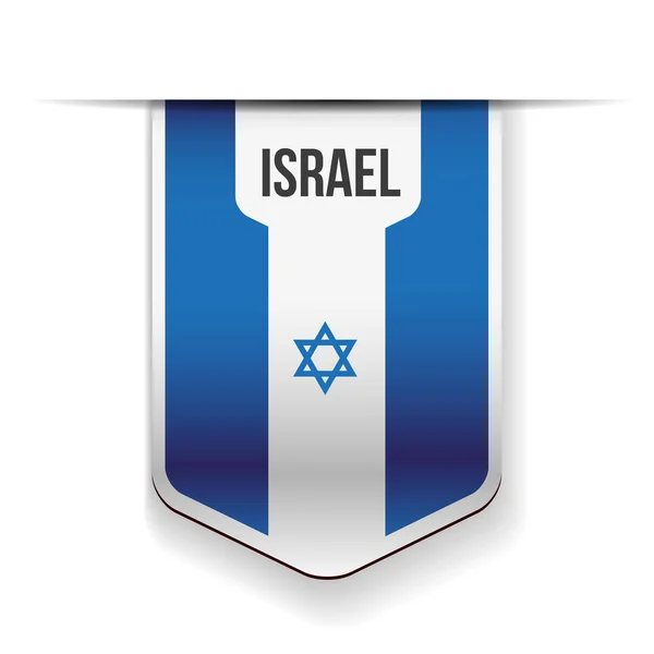 Israël vlag lint vector — Stockvector