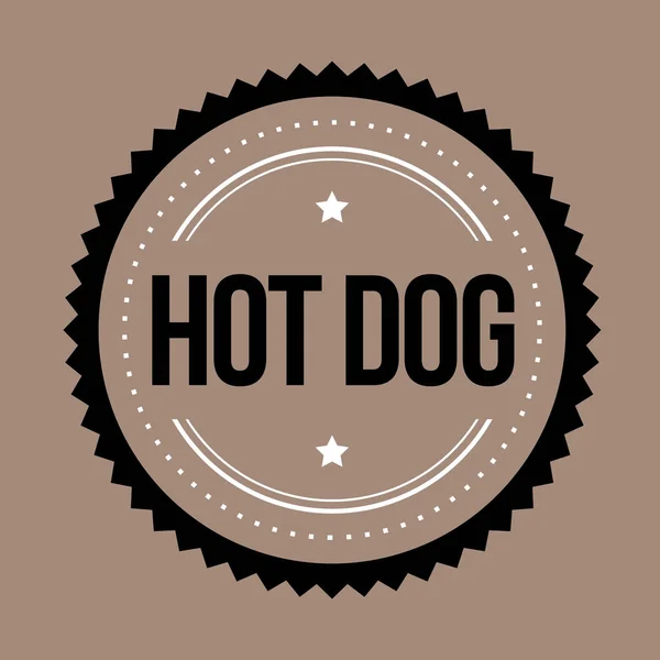 Hot Dog vintage stamp vector — Stock Vector