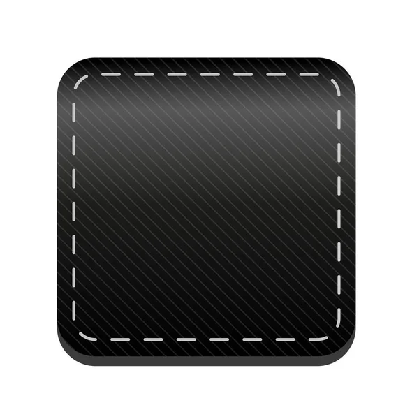 Black line button vector — Stock Vector