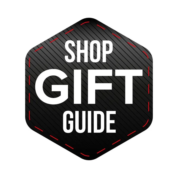 Shop Gift Guide vector — Stock Vector