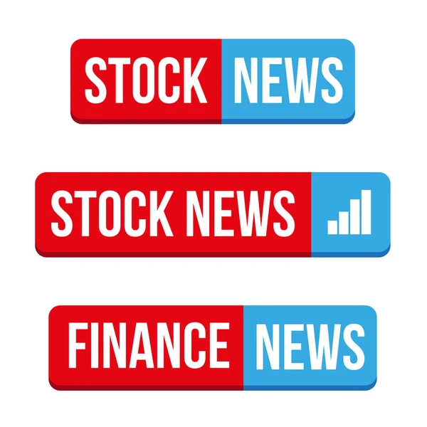 Stock News button vector — Stock Vector