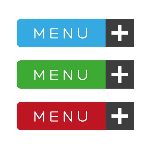 Menu položka Ux vektor — Stockový vektor