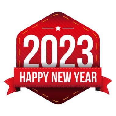 Mutlu yeni yıl 2023 vektör