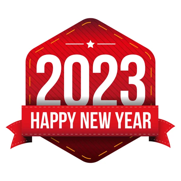 快乐新的一年 2023年矢量 — 图库矢量图片