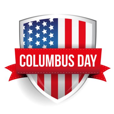 Kolomb günü ABD bayrağı kalkan