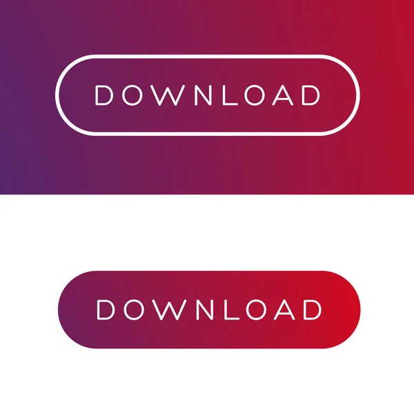 Minimale downloadknop — Stockvector