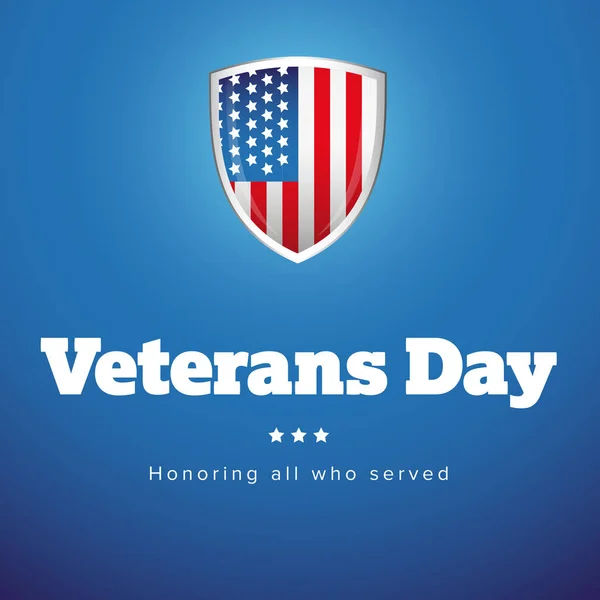 Veterans Day USA banner — Stock Vector