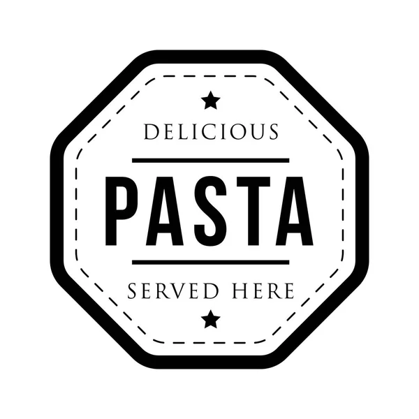 Pasta vintage stämpel — Stock vektor